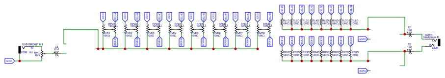 Single Mixer Channel 8 Subgroup module Resources - EasyEDA