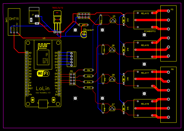 3IDEA_4CHANNEL RELAY CONTROL WITH NODEMCU Resources - EasyEDA