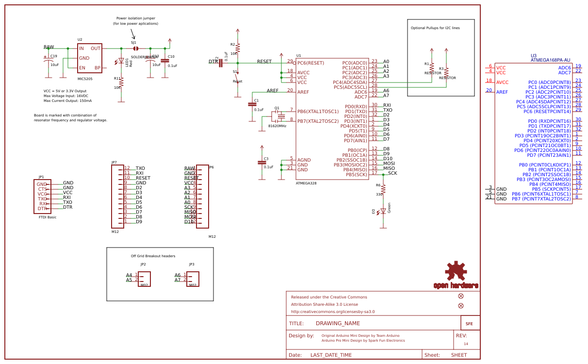 Arduino Pro Mini Resources - EasyEDA