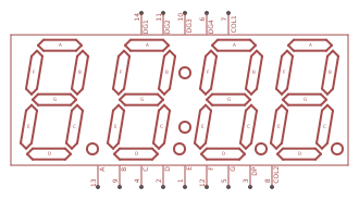 7 SEGMENT 4 DIGIT (CLK) Resources - EasyEDA