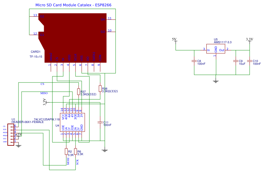 MicroSD Card Reader module Resources - EasyEDA