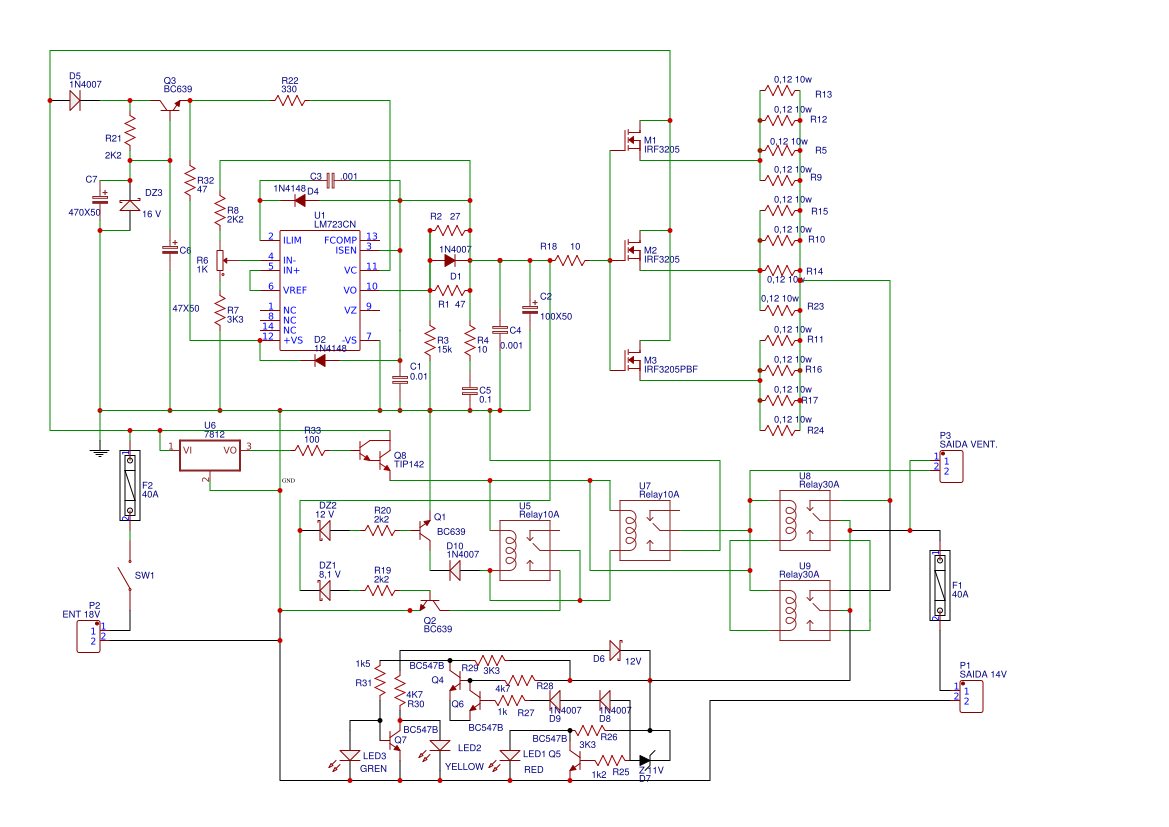Controladora com LM723 Resources - EasyEDA