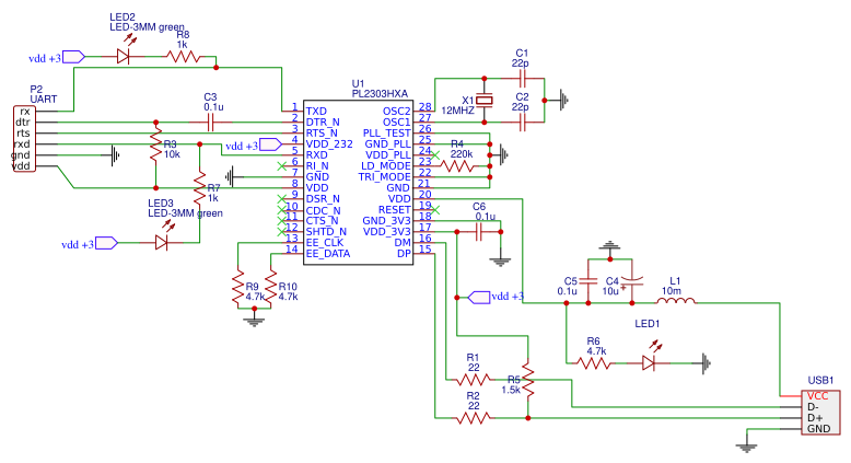 USB UART PL2303HX Resources - EasyEDA