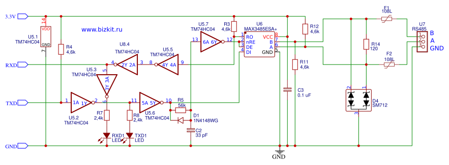 RS485 TTL Converter Resources - EasyEDA