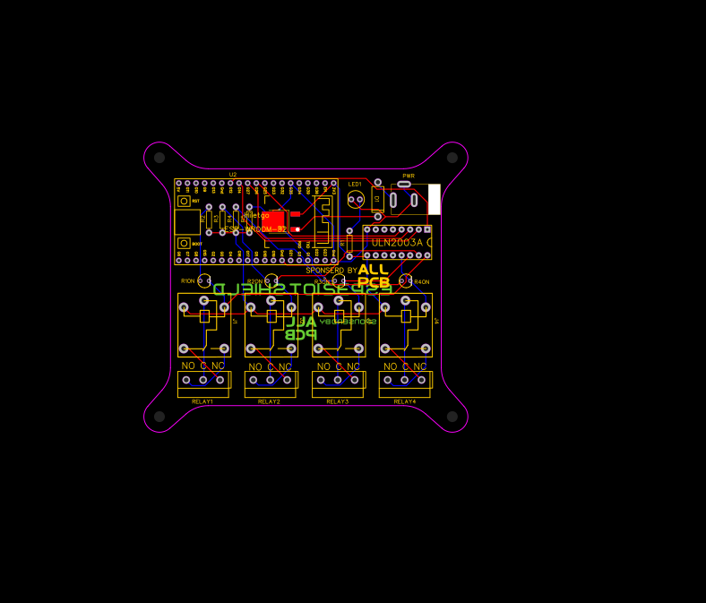 PCB_ESP32 Home automation shield Resources - EasyEDA