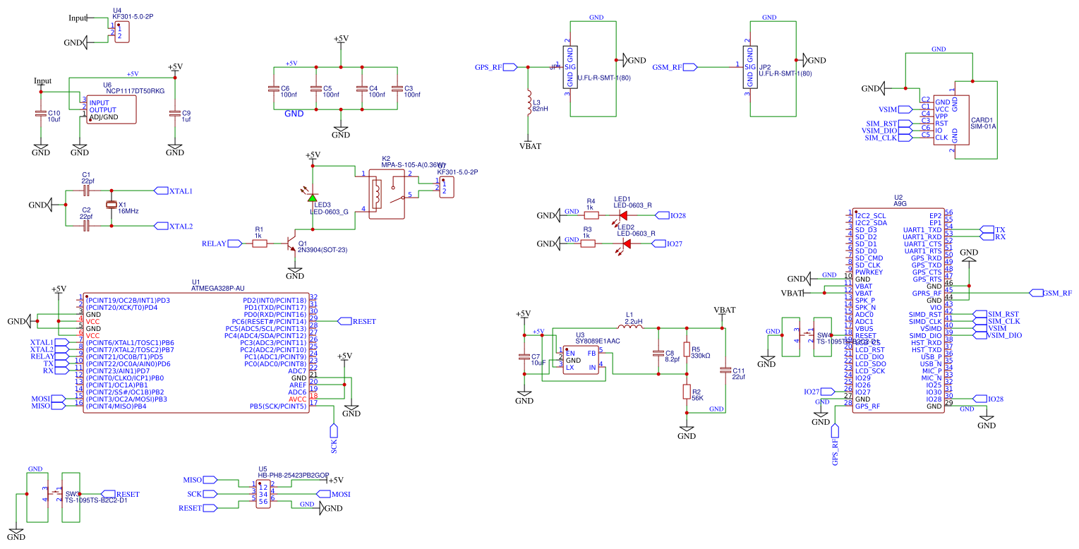DC Controller GSM/GPS Resources - EasyEDA