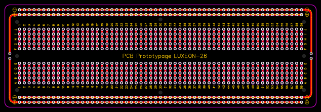 breadboard PCB Prototypage LUXEON-26 Resources - EasyEDA