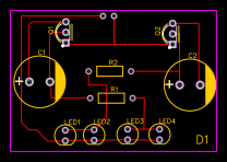 PCB_Running LED chaser Resources - EasyEDA