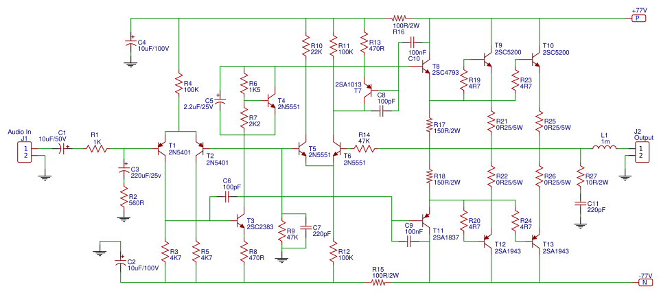350 Watts Amplifier AV-737 rev1 Resources - EasyEDA