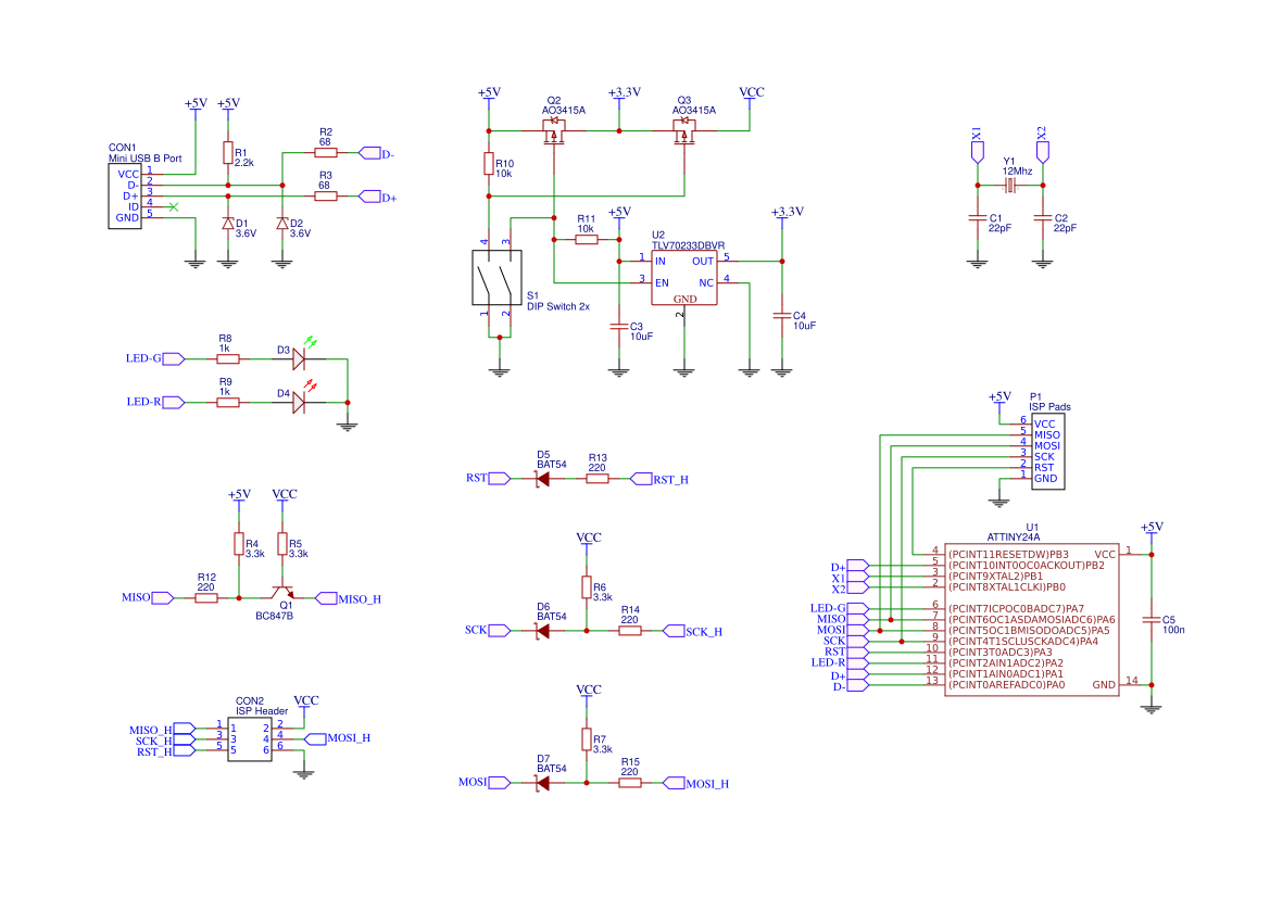 USBtinyISP Resources - EasyEDA