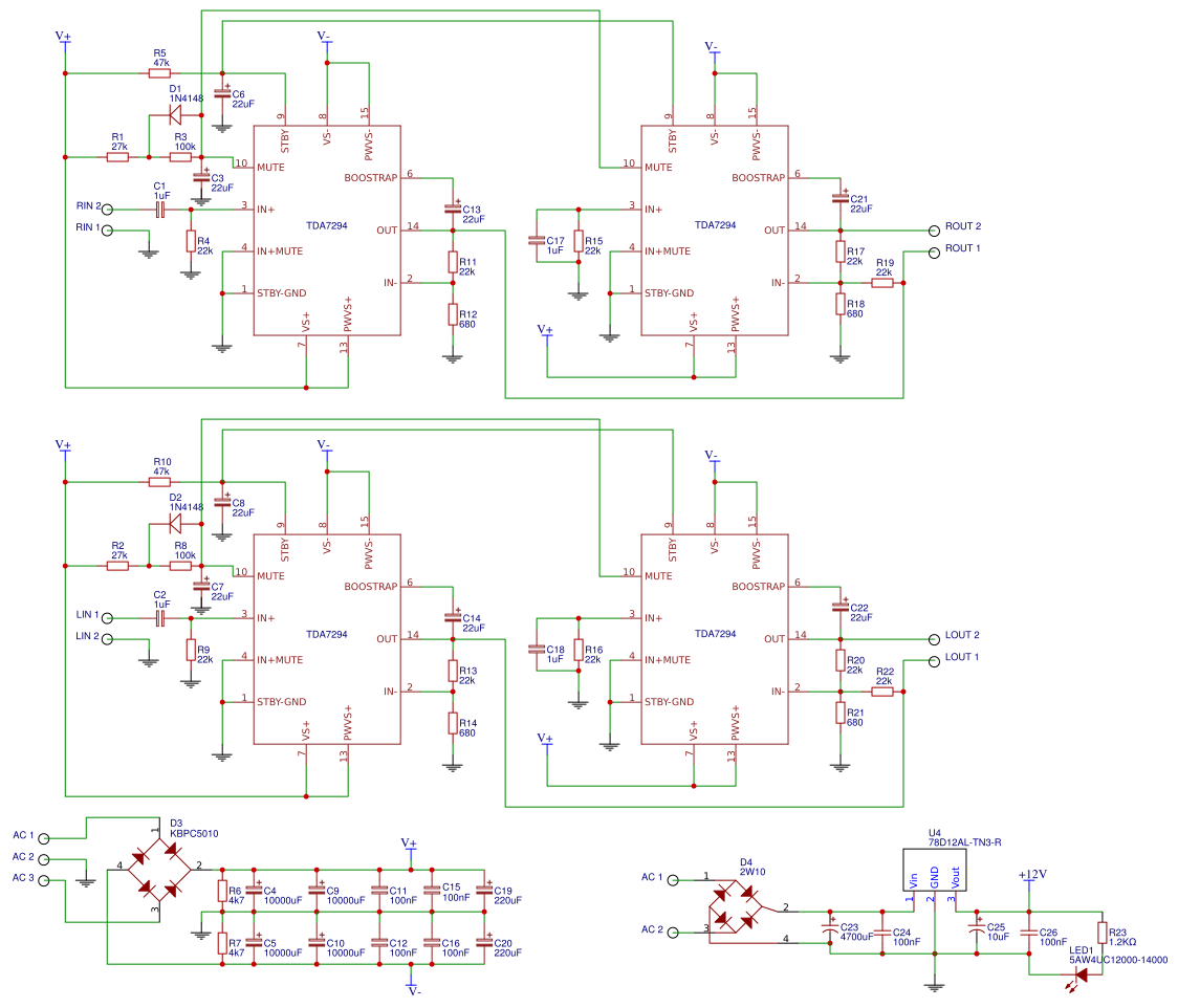 Усилитель мост схема. Tda7294 PCB. Tda7294v схема. Схема включения tda7294 мост. Тда 7294 схема усилителя с однополярным питанием.