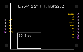LCD, 2.2INCH SPI MODULE ILI9341 SKU:MSP2202 Resources - EasyEDA