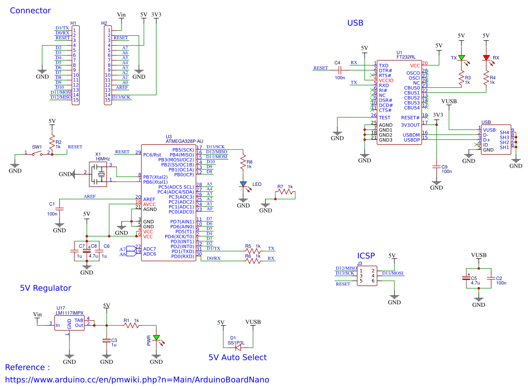 Arduino NANO schematic Resources - EasyEDA