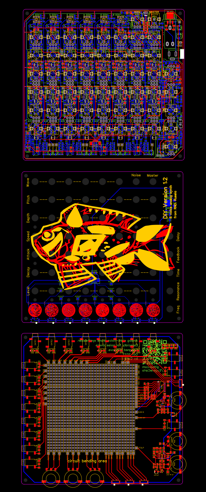 mushsynth-8 voice analog synth Resources - EasyEDA