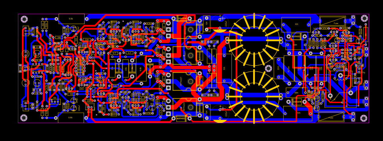 PCB_Full bridge class D Amplifier Resources - EasyEDA