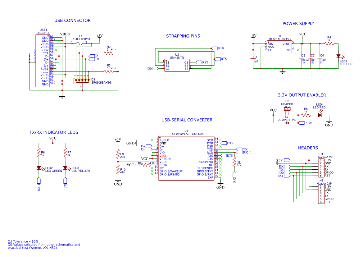 ESP Programmer Resources - EasyEDA