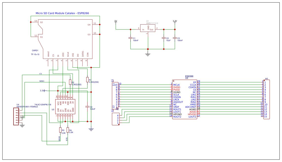PCB SD card & Codec Resources - EasyEDA