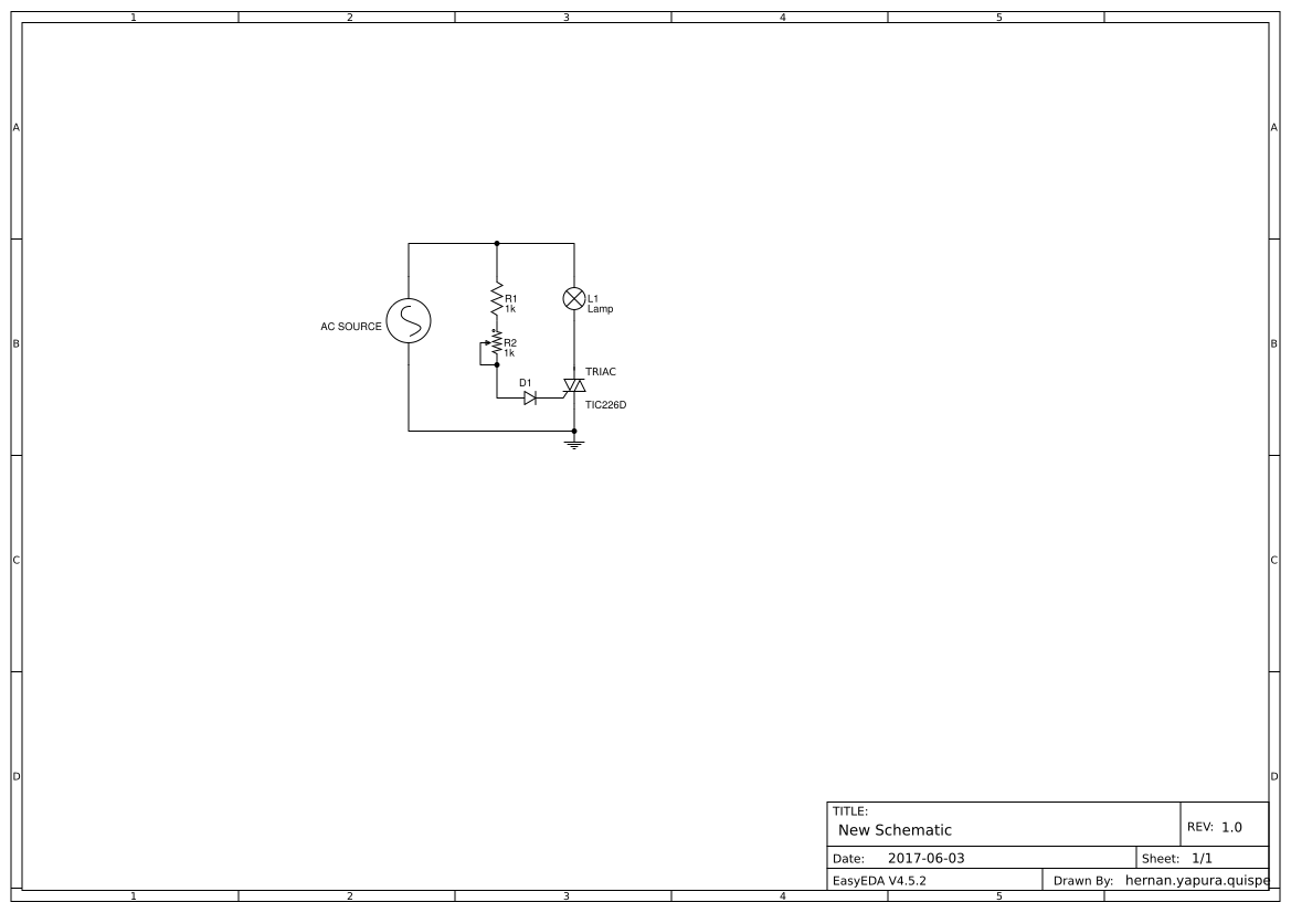 Dimmer com TRIAC Resources - EasyEDA