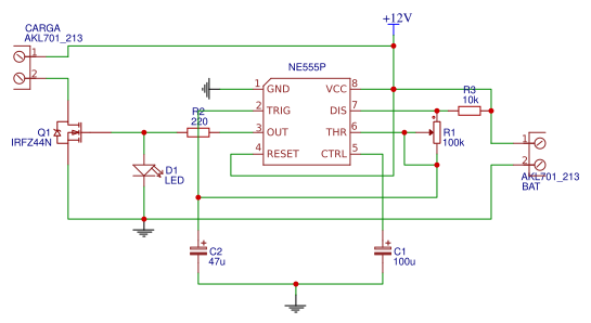 NE555 Astable Resources - EasyEDA