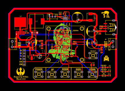 PCB_LM2596 with arduino and Digital Potentiometer Resources - EasyEDA