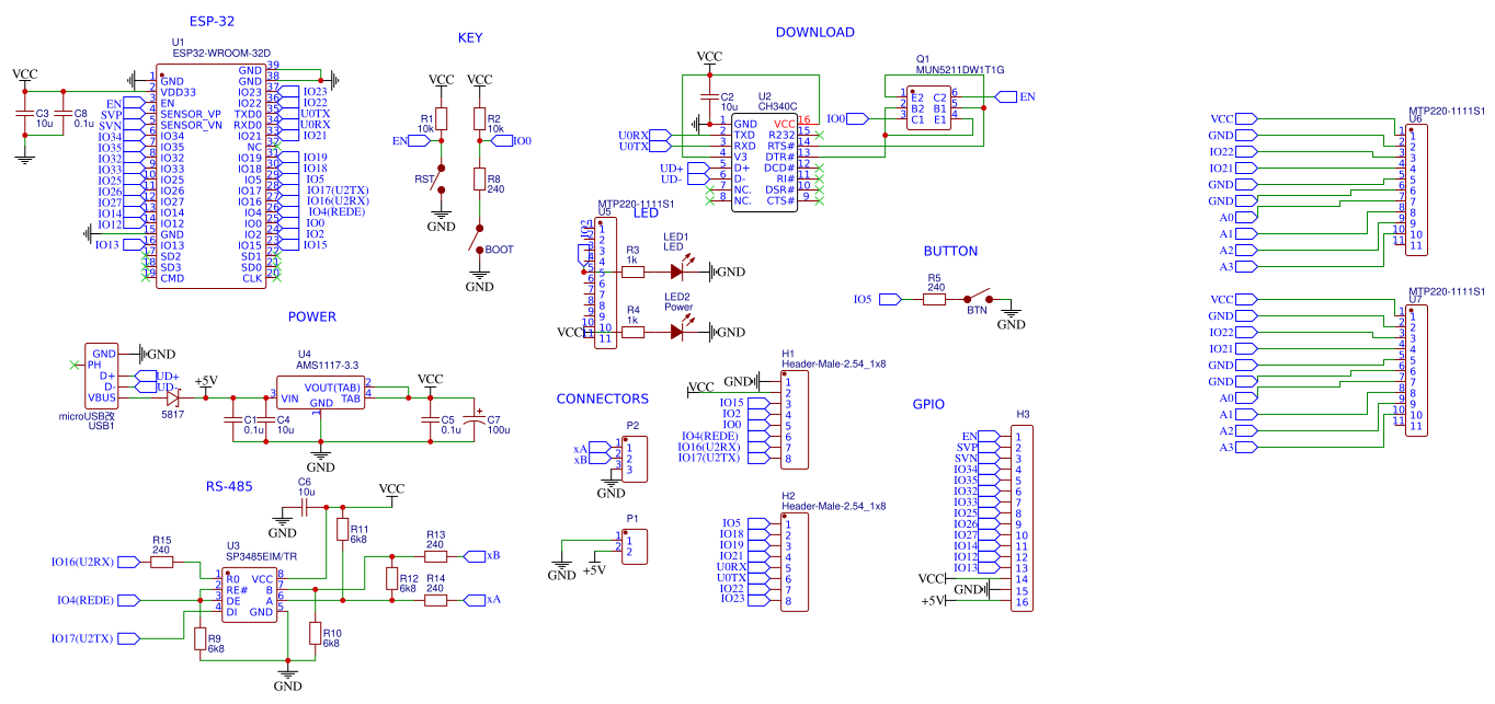 ESP32_RS-485_adapter_module Resources - EasyEDA