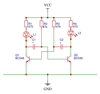 Astable Multivibrator Resources - EasyEDA