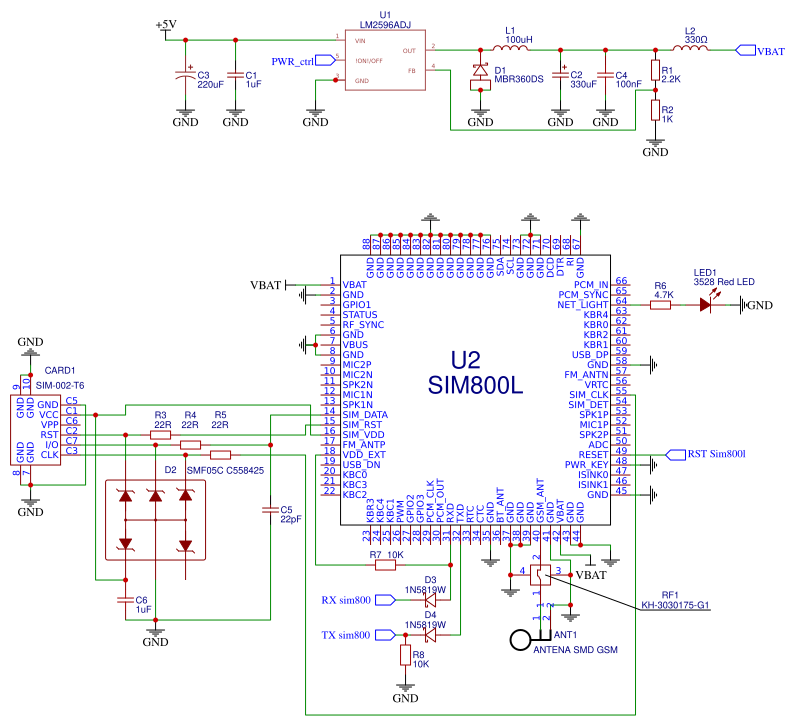 sim800l Resources - EasyEDA