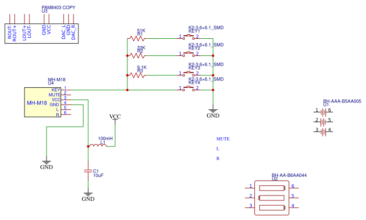 MH-M18 Walkman Resources - EasyEDA