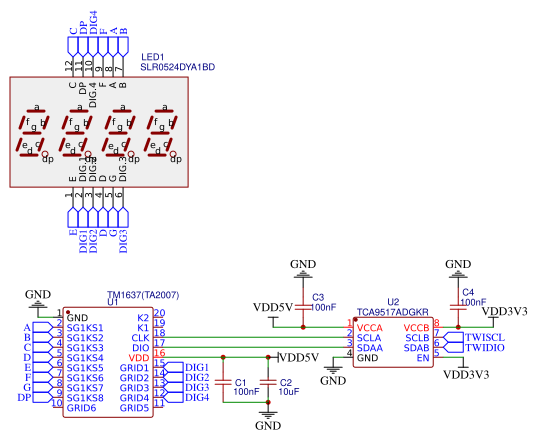4ch 7 segment driver Resources - EasyEDA