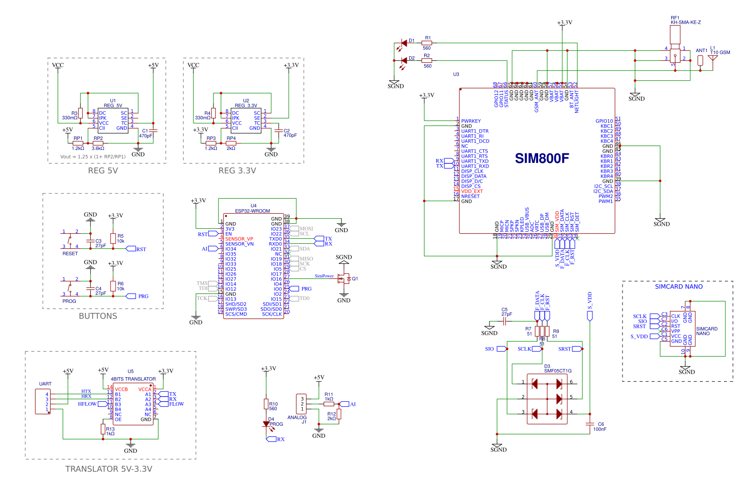 ESP32+SIM800F Resources - EasyEDA