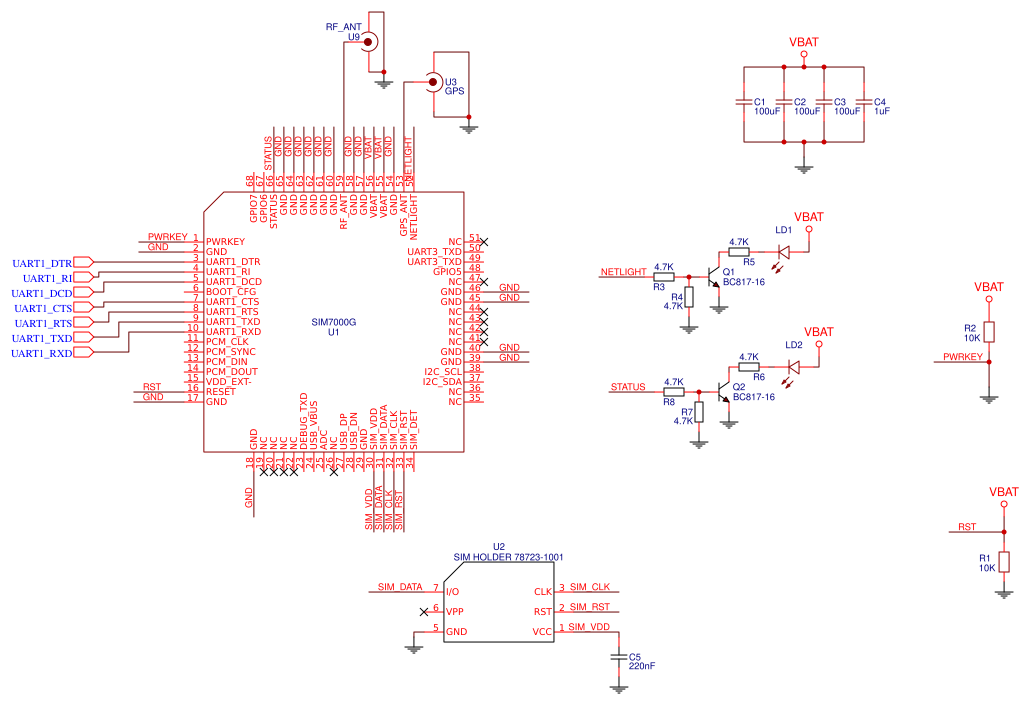 Sim7000e Module Pinout sim7000g Resources - EasyEDA