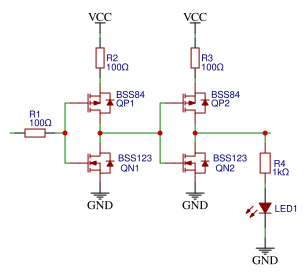CMOS level shifter (one pin) Resources - EasyEDA