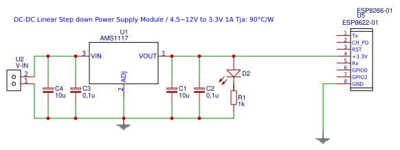 DC-DC Step Down 5~12v to 3.3v AMS-1117 Resources - EasyEDA