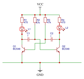 Astable Multivibrator Circuit Resources - EasyEDA