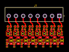 Input Protection Circuit w/ LED Resources - EasyEDA