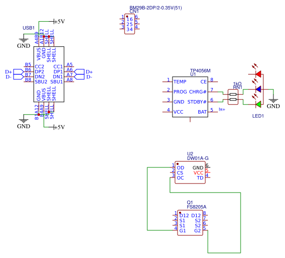 Battery w charger module Resources - EasyEDA