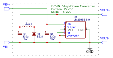 DC-DC Step-Down Converter 15V to 5V Resources - EasyEDA