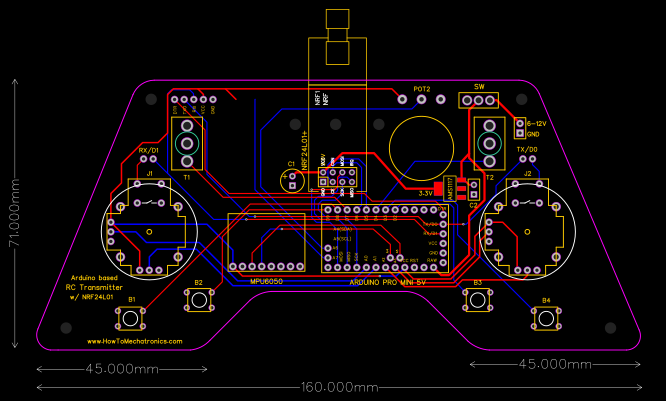 DIY Arduino based RC Transmitter v3 Resources - EasyEDA