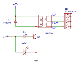 Relay 5V 10A Module with LED Resources - EasyEDA