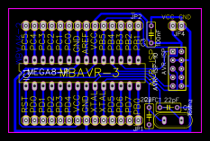 ATMega8 Minimum System Resources - EasyEDA