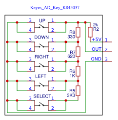 Ad key. K845037. keyes ad key arduino. схема keyer-ad-key. k845037 keyes keyer-ad-key схема.