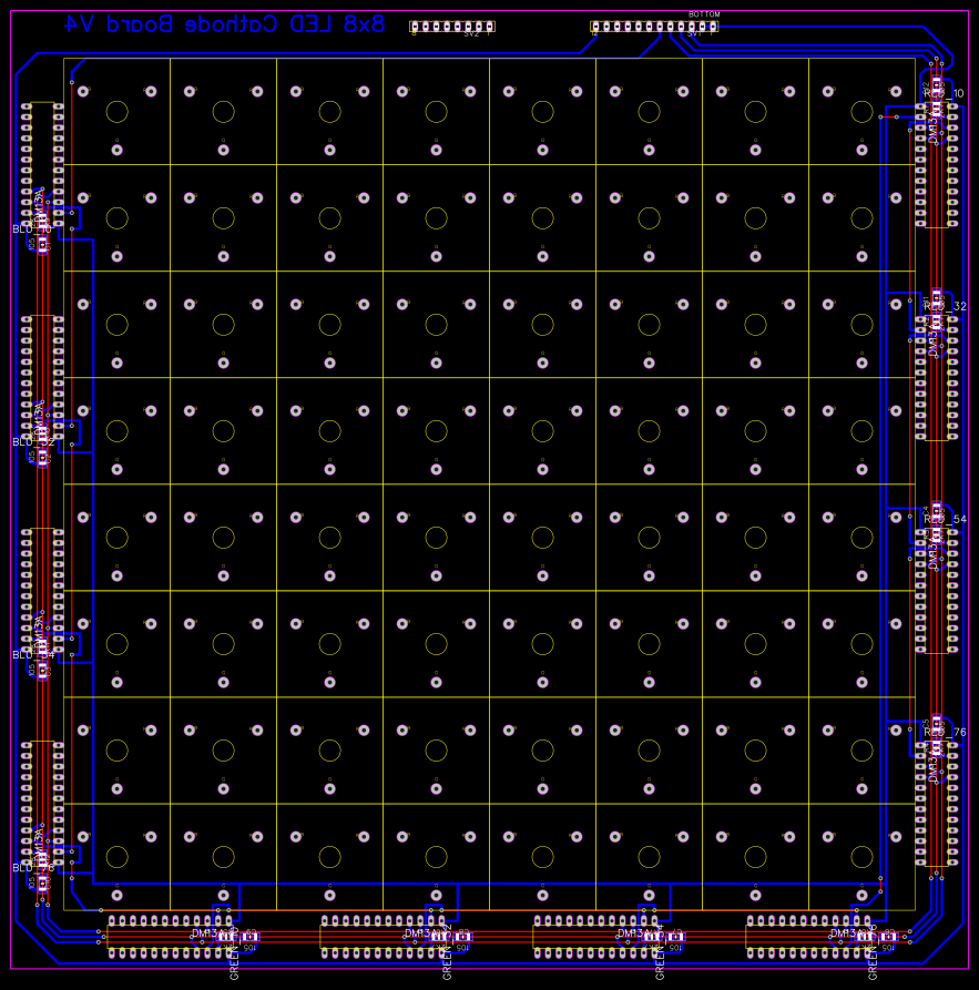 8x8 LED Cathode Base V4 Resources - EasyEDA