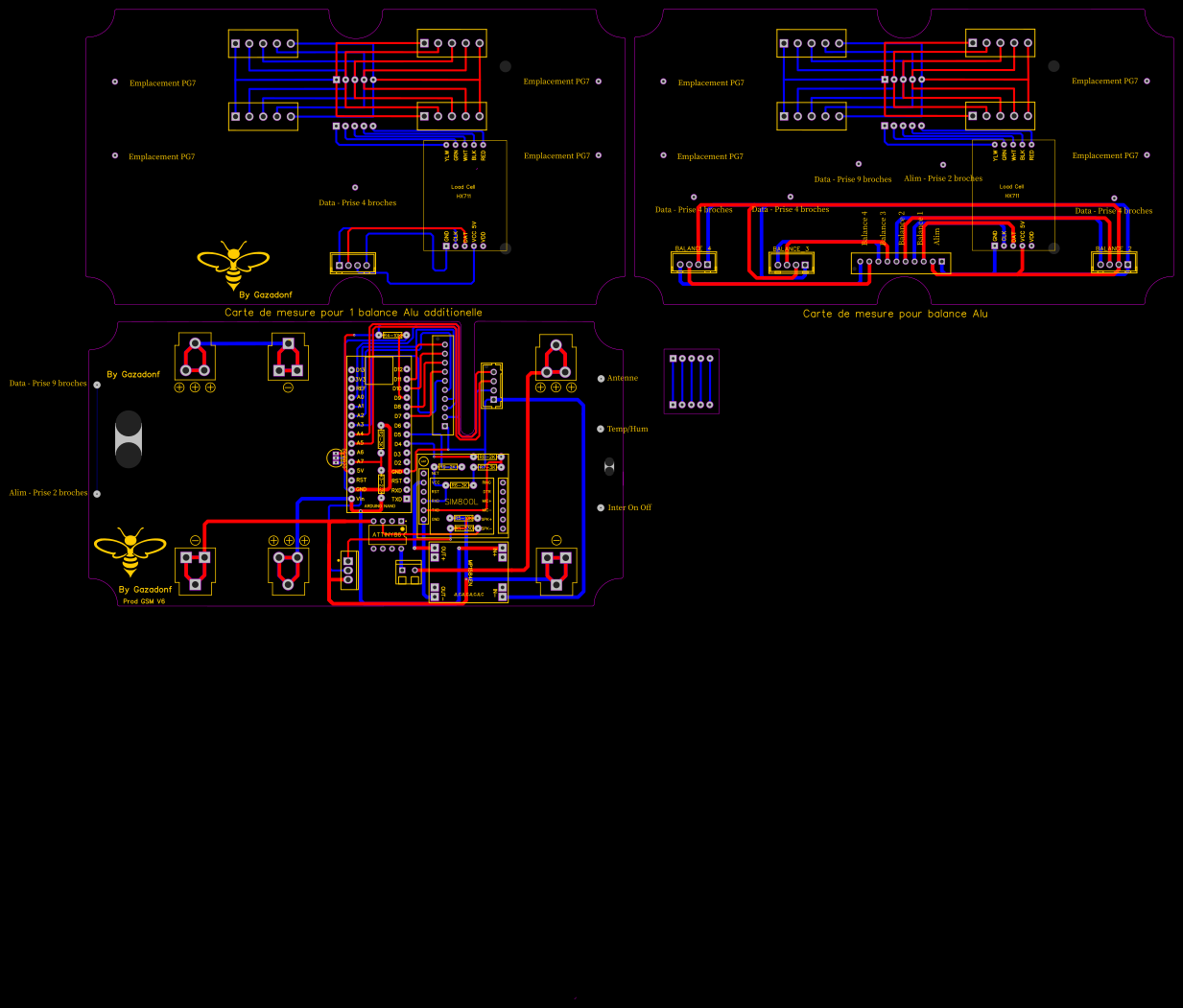 Balance Alu SMS - PCB Carte Mere Resources - EasyEDA