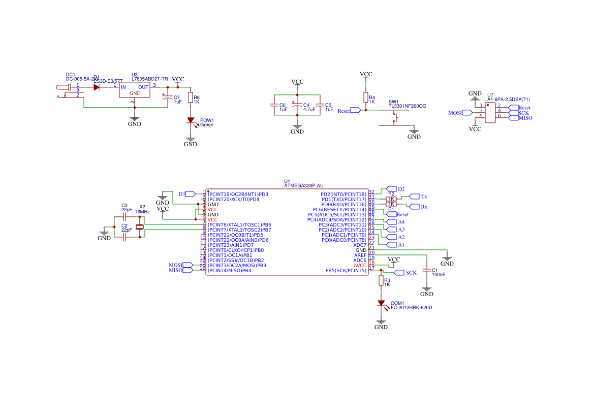 atmega328p-au basic circuit 2 Resources - EasyEDA