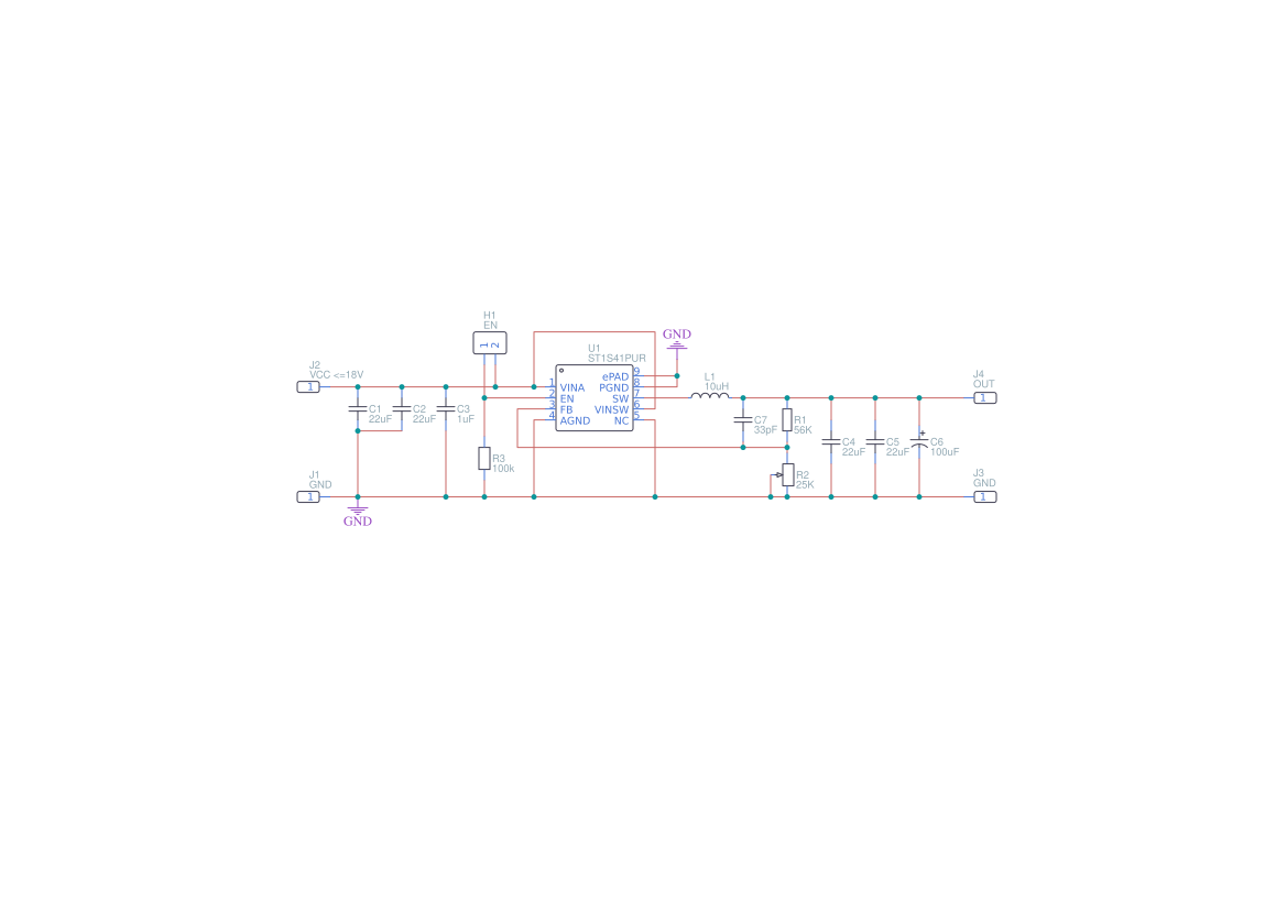 ST1S41 DC-DC Regulator Resources - EasyEDA