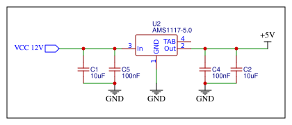 12V to 5V Voltage Regulator Resources - EasyEDA