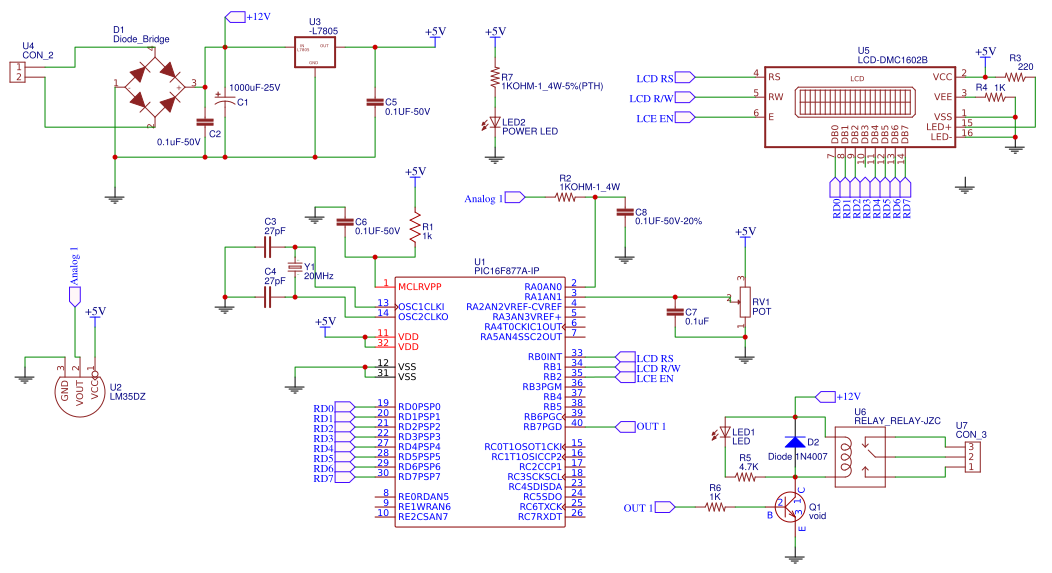 temperature controller pcb