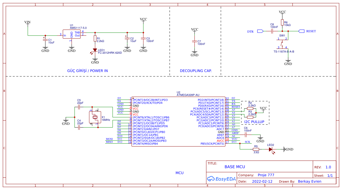 Arduino - Base MCU - EasyEDA open source hardware lab