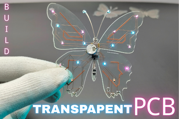 Lets Make Transparent Butterfly PCBs