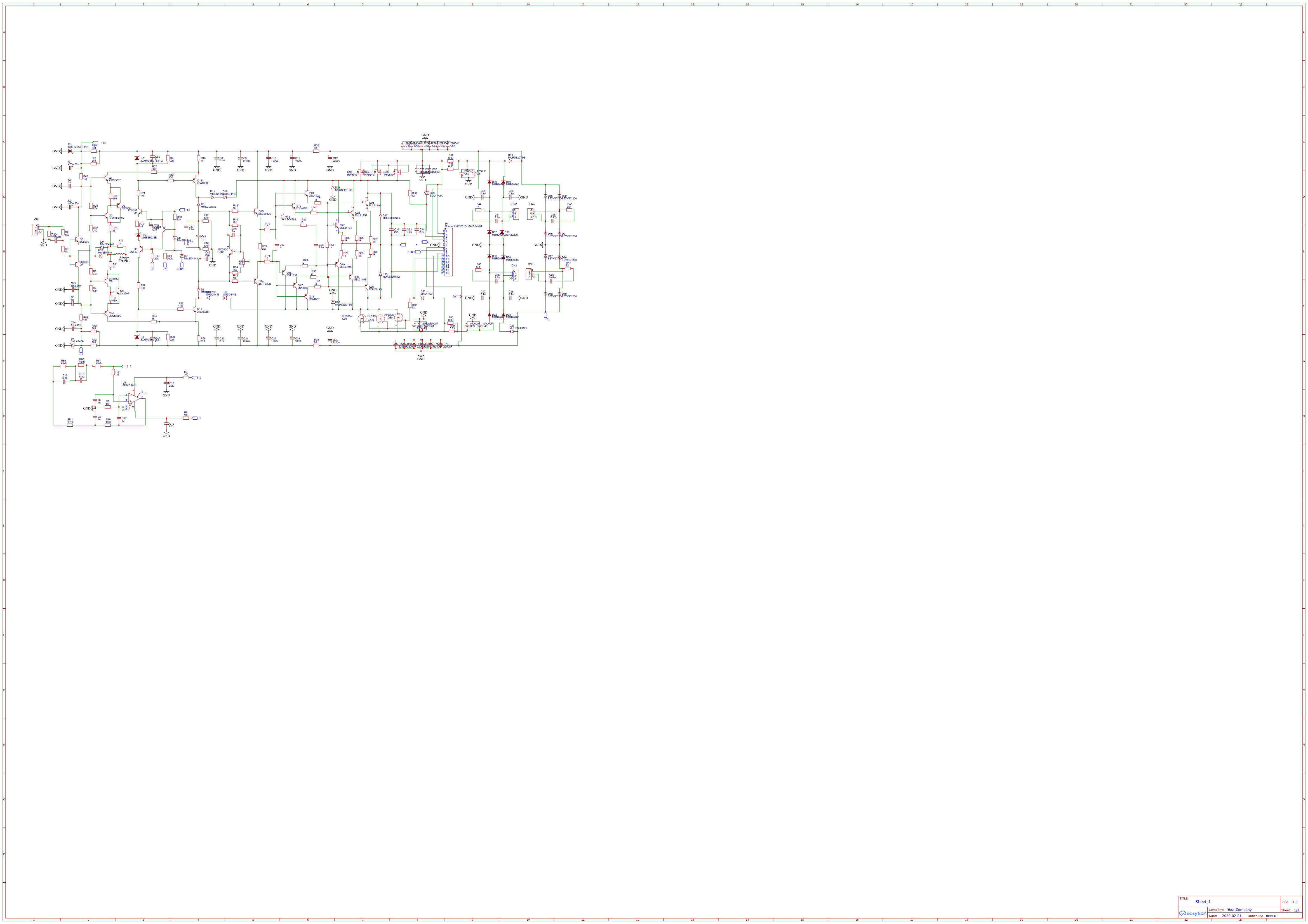 Усилитель Зуева - EasyEDA open source hardware lab